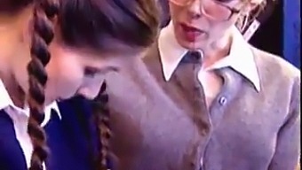 Old And Young Lesbians Engage In Sexual Activities
