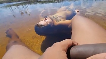 Novinha'S Embarrassment While Breastfeeding On The Beach During Halloween