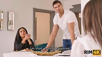 Rimming On Camera. Unrestricted Access During Pasta Feast