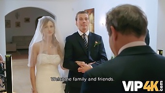 Olivia Sparkle'S Intimate Play In A Wedding Dress And Veil Captured In High Definition