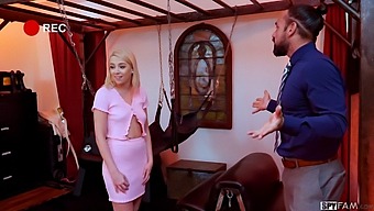 Madison Summers' Bondage Play Fulfills Stepdad'S Dungeon Fantasy