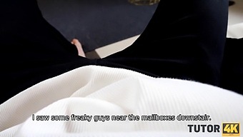 Russian Milf Gets Naughty With Her Student In Stockings