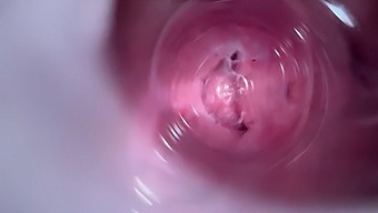 Close-Up Video Of Deep Penetration In A Young Girl'S Vagina