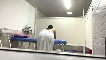 Bbw Patient Gets Oiled Up And Recorded In Doctor'S Office