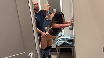 Beautiful Asian Girl Gets Naughty In Target Dressing Room