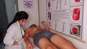 A Boy Got An Accidental Erection In Front Of The Nurse.